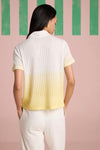 Serene Stitch Ombre Top - Butter Yellow