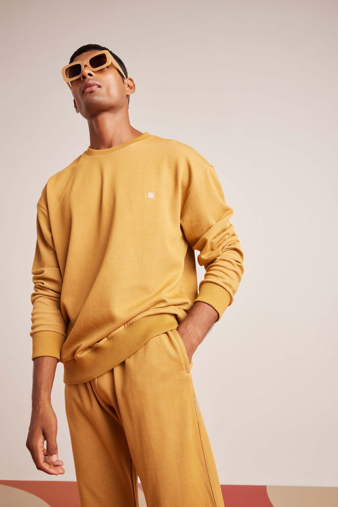 Camel Brown ComfyStyle Crew Sweat