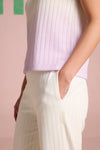 Serene Stitch Ombre Pants - Lilac