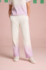 Serene Stitch Ombre Pants - Lilac