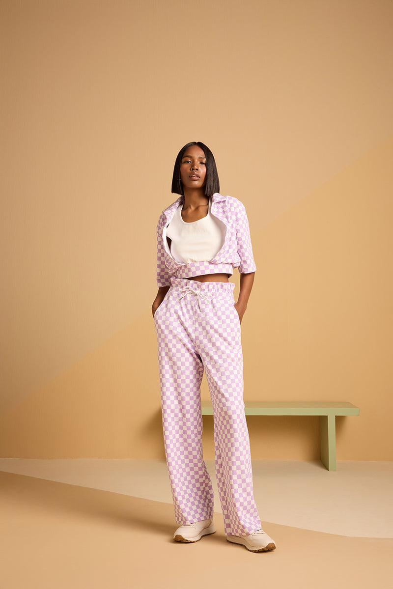 Checkmate Vibe Pant - Lavender