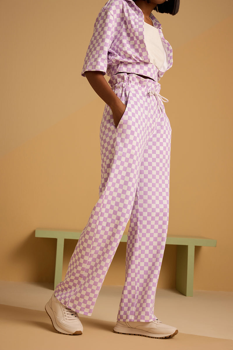 Checkmate Vibe Pant - Lavender