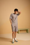 Maverick Jac'quard Shorts - Steel Grey