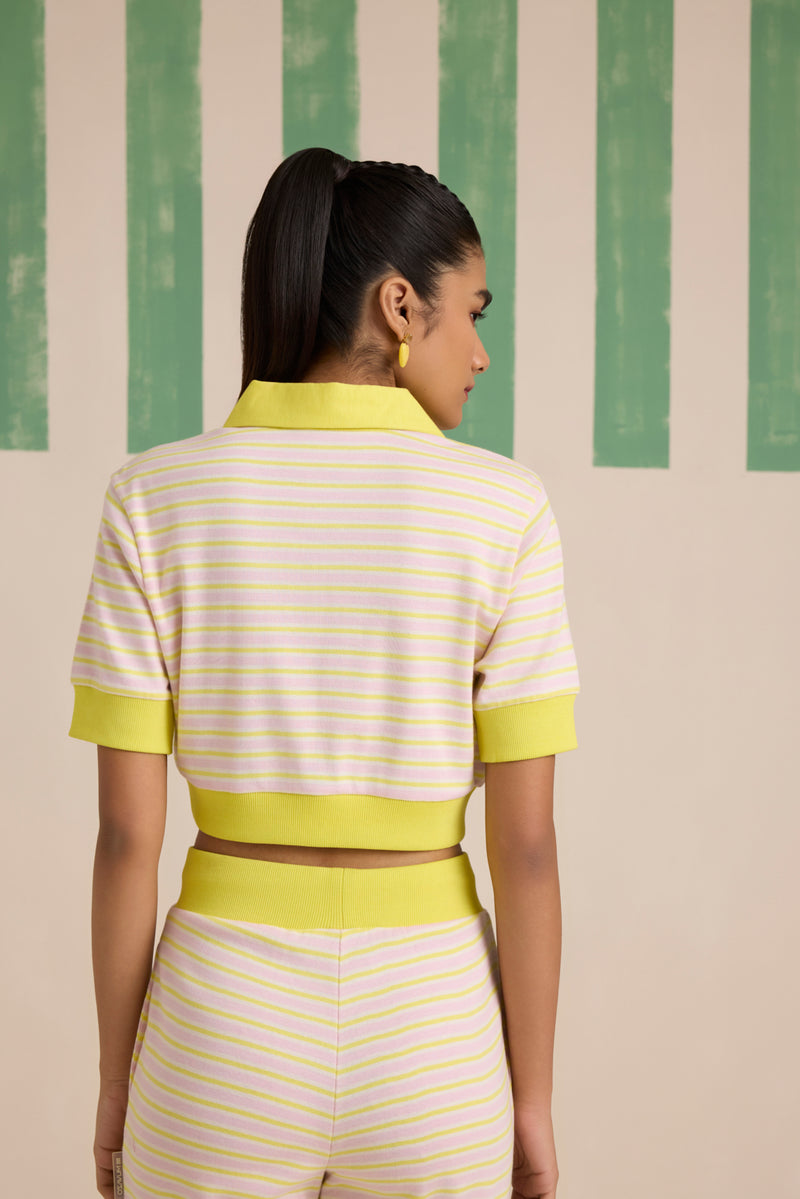 Citrus Pop Polo Top