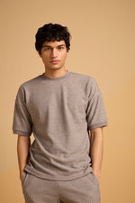 Maverick Jac'quard Tee - Steel Grey