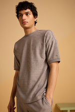 Maverick Jac'quard Tee - Steel Grey