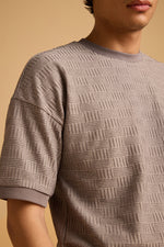 Maverick Jac'quard Tee - Steel Grey