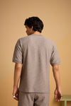 Maverick Jac'quard Tee - Steel Grey