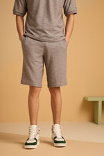 Maverick Jac'quard Shorts - Steel Grey