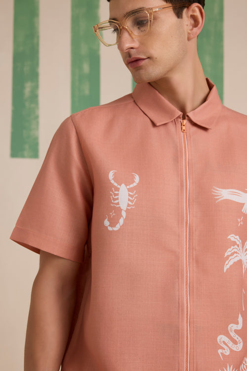 Verano Printed Linen Shirt