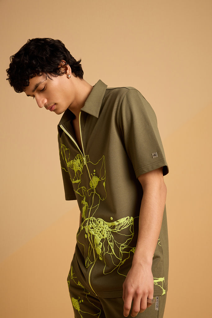 Sunbeam Spect'rum Shirt - Green Fig