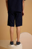 Textured Terrain Shorts - Navy Blue