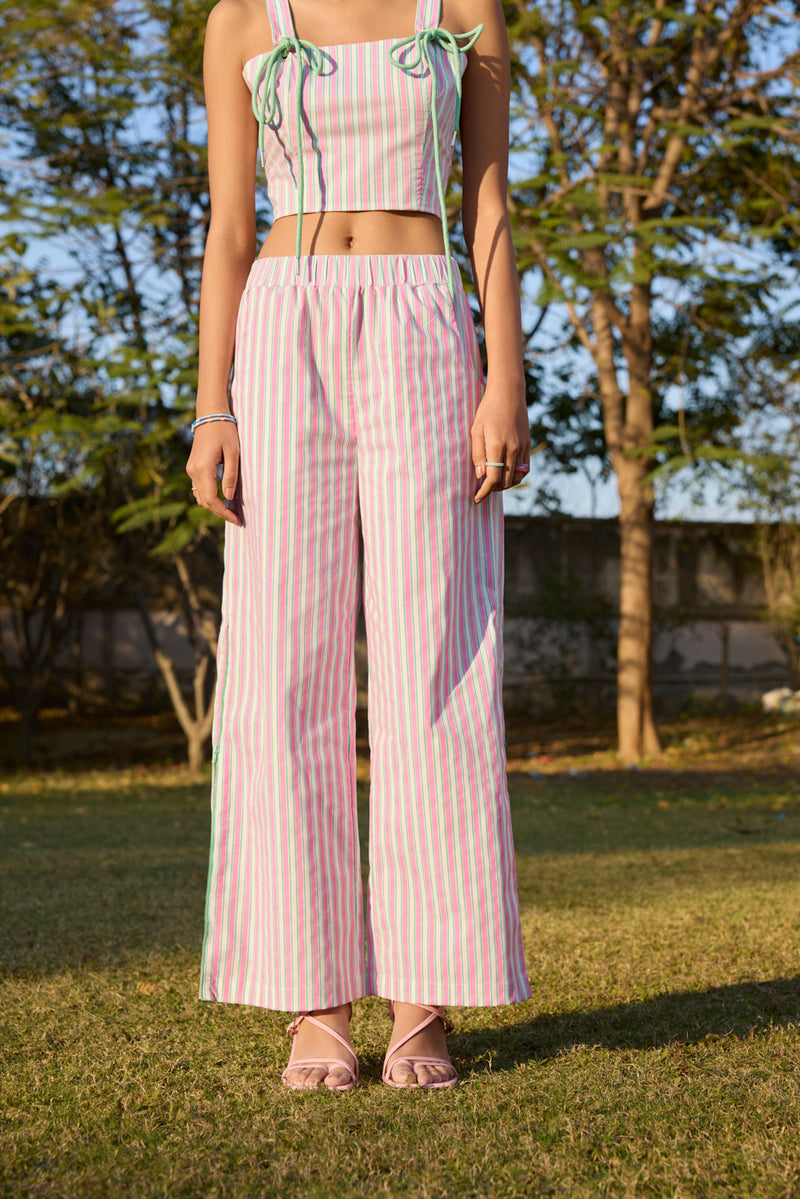 Cotton Candy Zip'up Pants