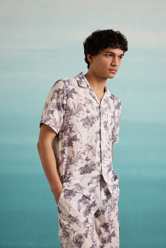 Floral Odyssey Shirt - Lilac