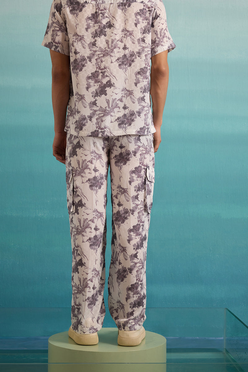 Floral Odyssey Co-ord Set - Lilac