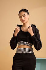 Gro-ove in Grid Co-ord Set - Black