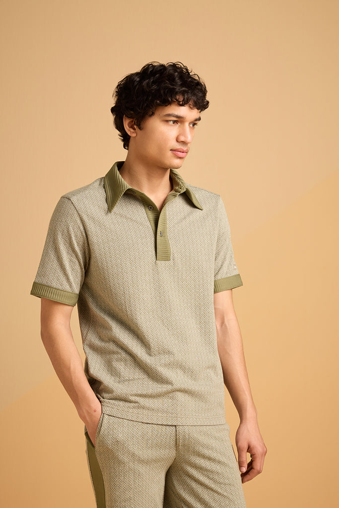 Jungle Jaunt Textured Polo