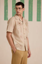 Havana Palm Embroidery Shirt