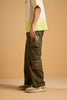 Coastal Comfort Slouchy Pants - Green Fig