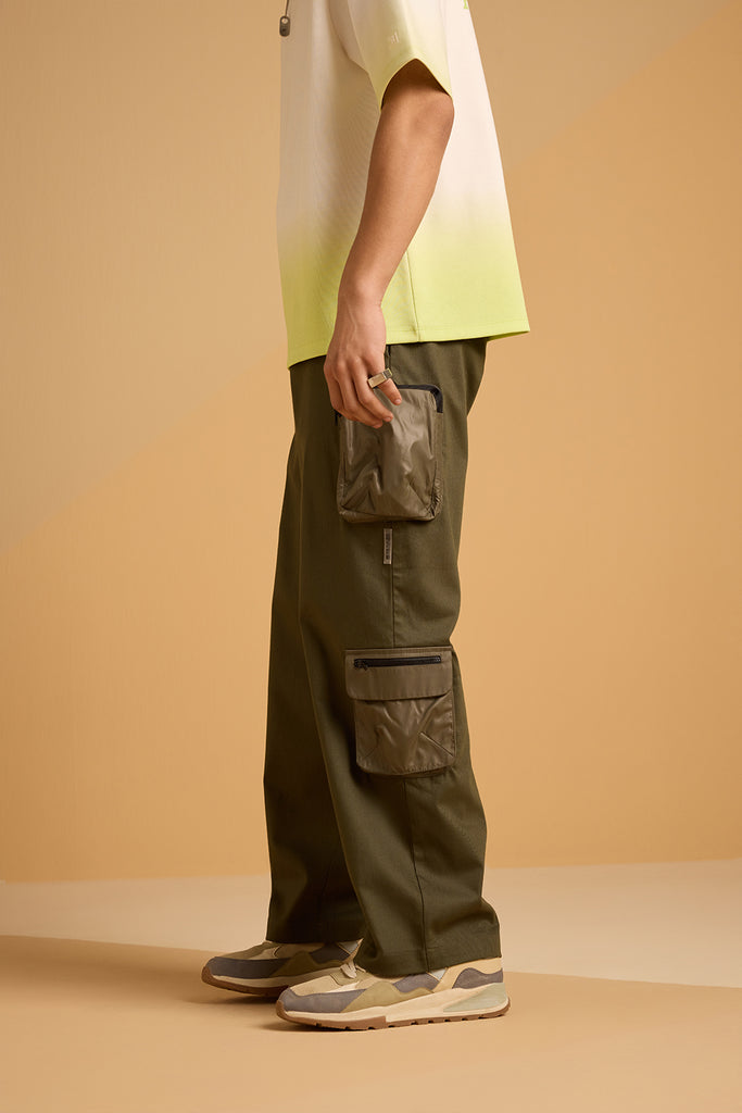 Coastal Comfort Slouchy Pants - Green Fig