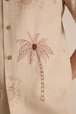 Havana Palm Embroidery Shirt