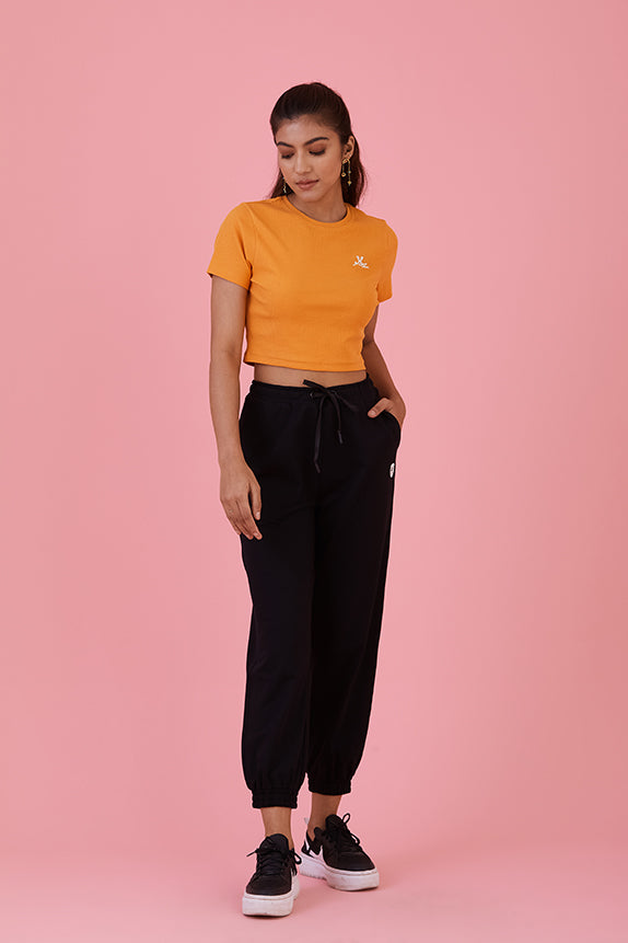 Go To Style Crop Top Mango Sorbet