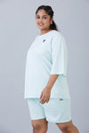 It’s all comfy Oversized Tee Blue Glass