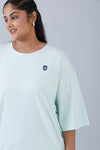 It’s all comfy Oversized Tee Blue Glass