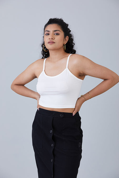 Carefree Crop Spaghetti White