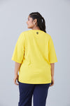 It’s all comfy Oversized Tee Yellow Dandelin